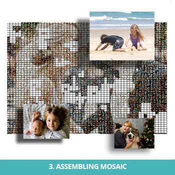 Assembling photo mosaic
